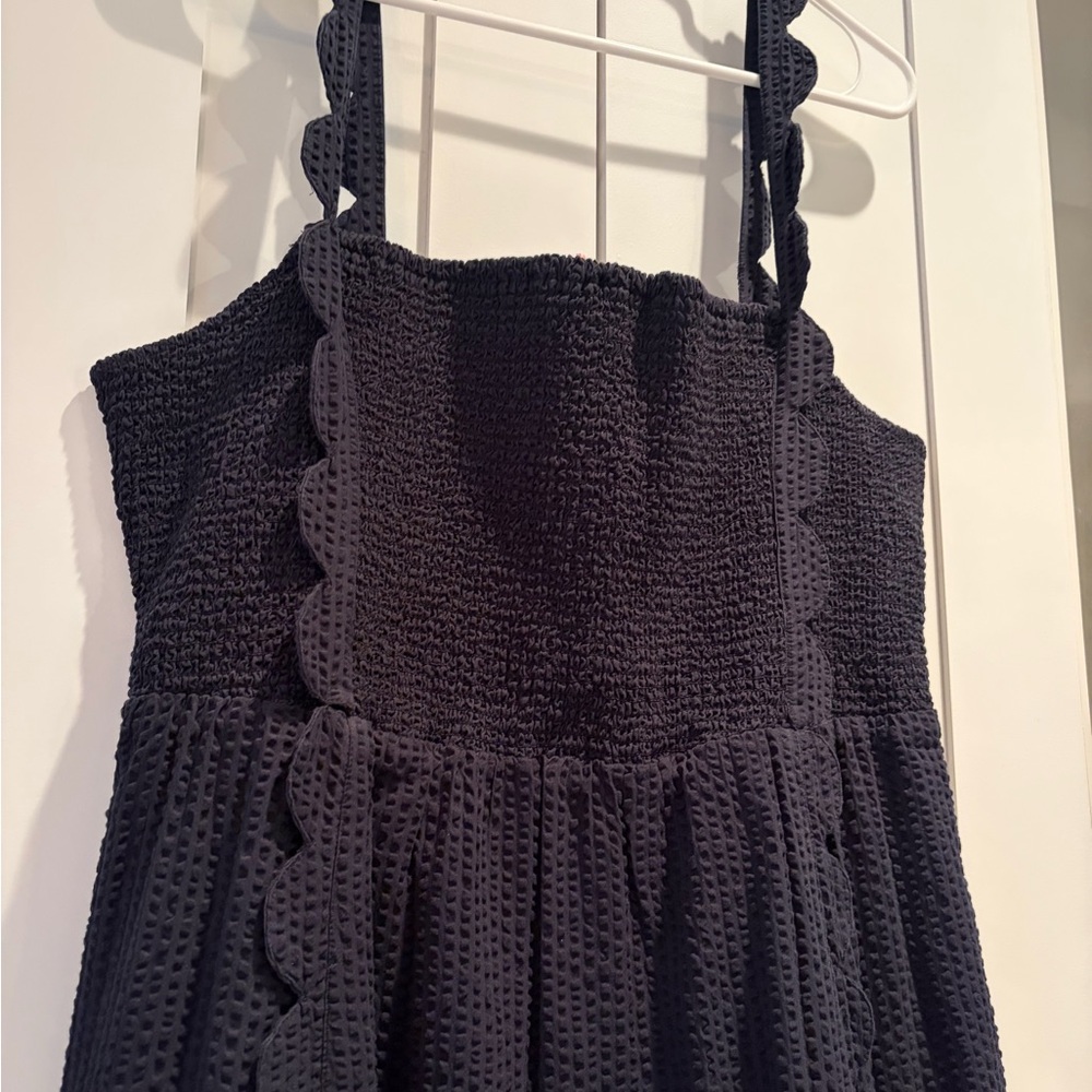 Vineyard Vines Black Textured Dress